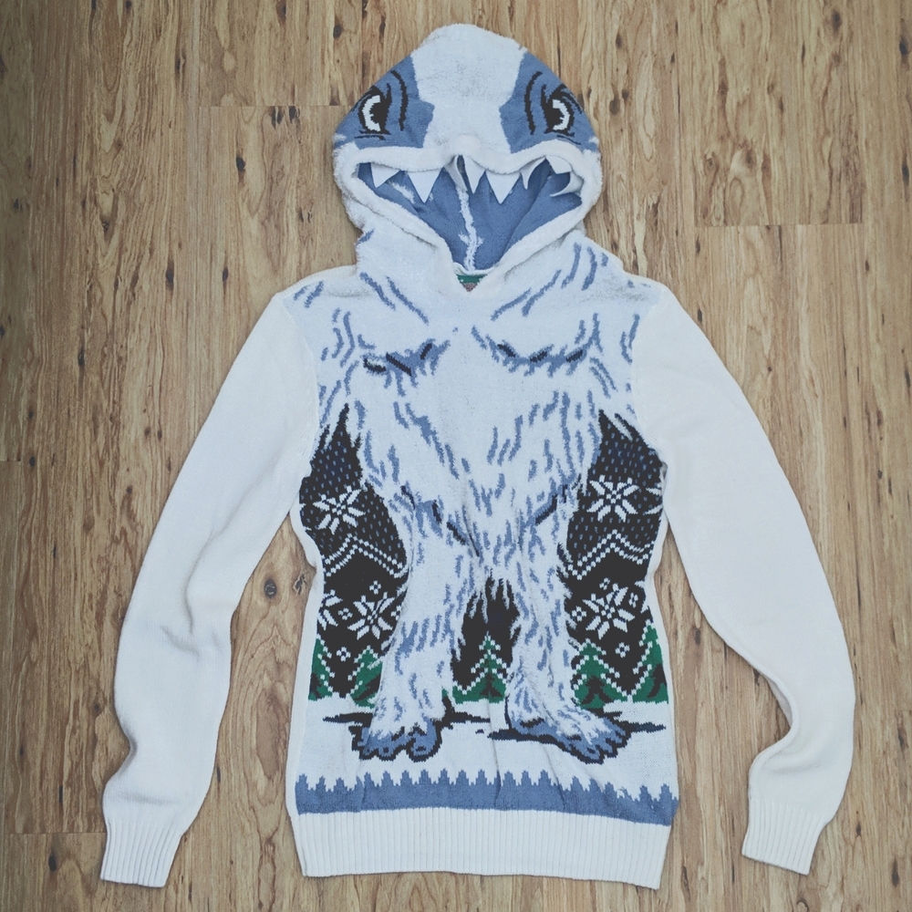 Ugly Christmas Sweater, Abominable Snowman Sz.S